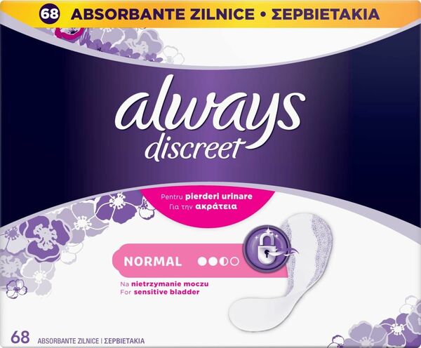Always Inkontinenční intimky Regular 68ks porovnat ceny