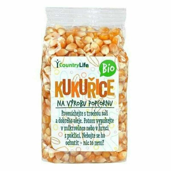 COUNTRY LIFE Kukuřice na výrobu popcornu BIO 200 g porovnat ceny