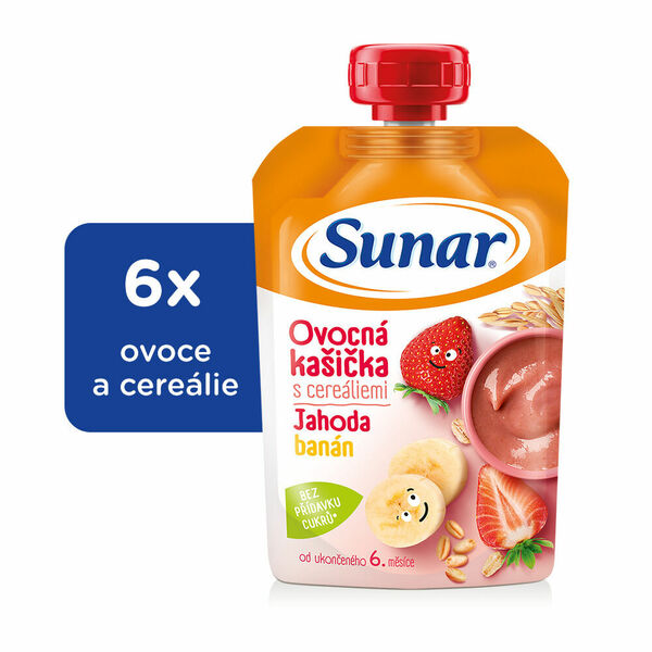 Sunárek kašička banán a jahoda 120g porovnat ceny