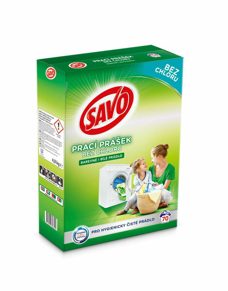 SAVO prací prášek barevné i bílé 70W porovnat ceny