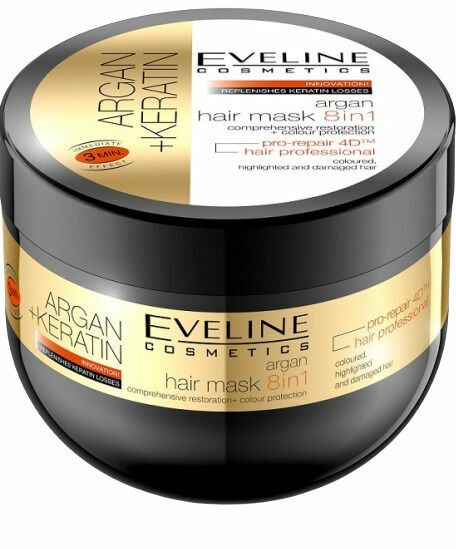 Eveline Cosmetics  Eveline Argan + Keratin maska na vlasy 8v1 300ml porovnat ceny
