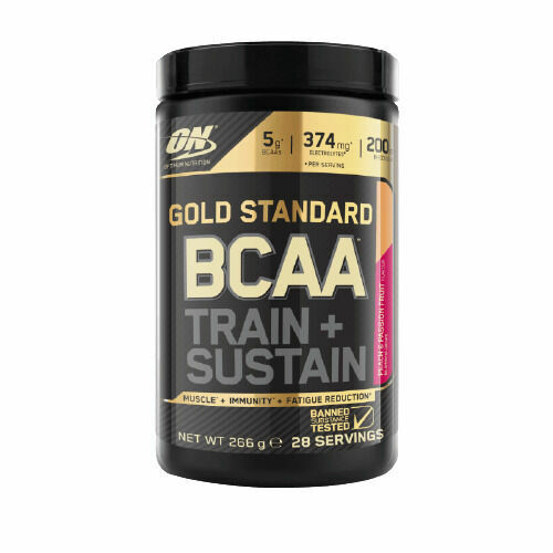 Optimum Nutrition Gold Standard BCAA Train Sustain broskev marakuja 266g porovnat ceny