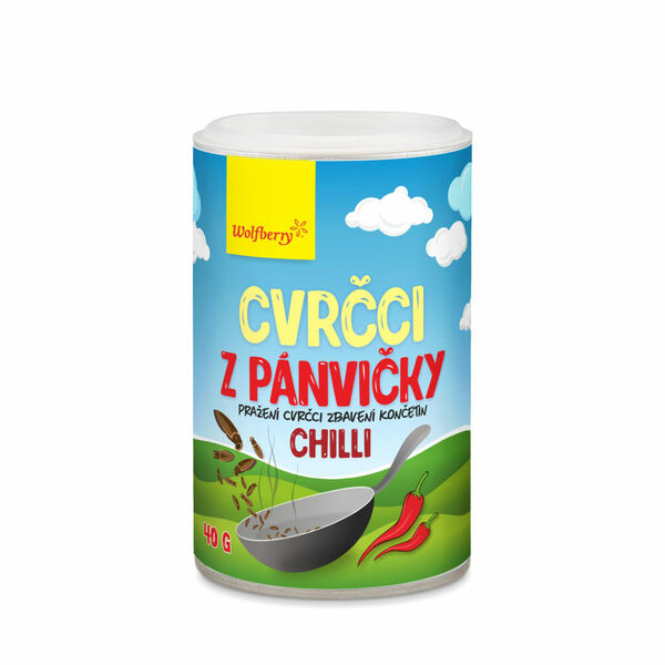 WOLFBERRY Cvrčci z pánvičky chilli 40 g porovnat ceny