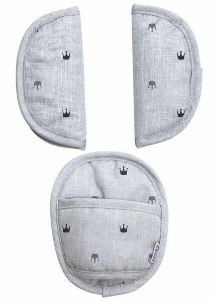 Dooky chránič pásu Universal Pads Light Grey Crowns porovnat ceny