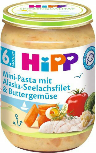 HiPP BABY Těstoviny s treskou v máslové zelenině 190g porovnat ceny