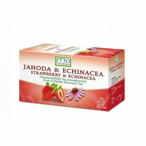 Ovocno-bylinný čaj Jahoda +Echin. 20x2g Fytopharma porovnat ceny