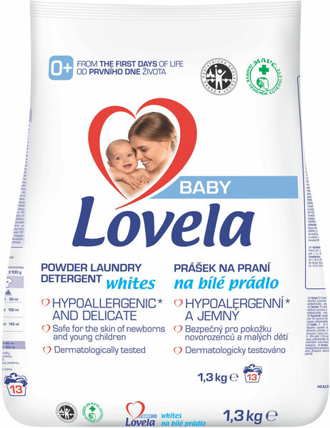 Lovela Baby prášek na praní na bílé prádlo 1,3 kg / 13 pracích dávek porovnat ceny