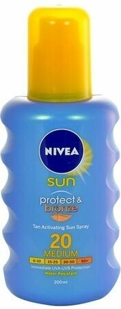 NIVEA SUN Olej na opalování Protect&Bronze SPF20 200ml porovnat ceny