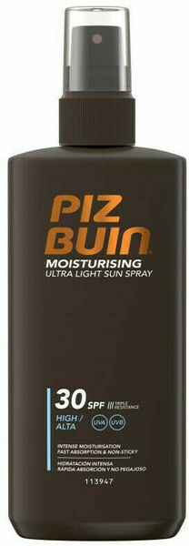 Piz Buin Moisturising Ultra Light Sun Spray SPF30 200ml porovnat ceny