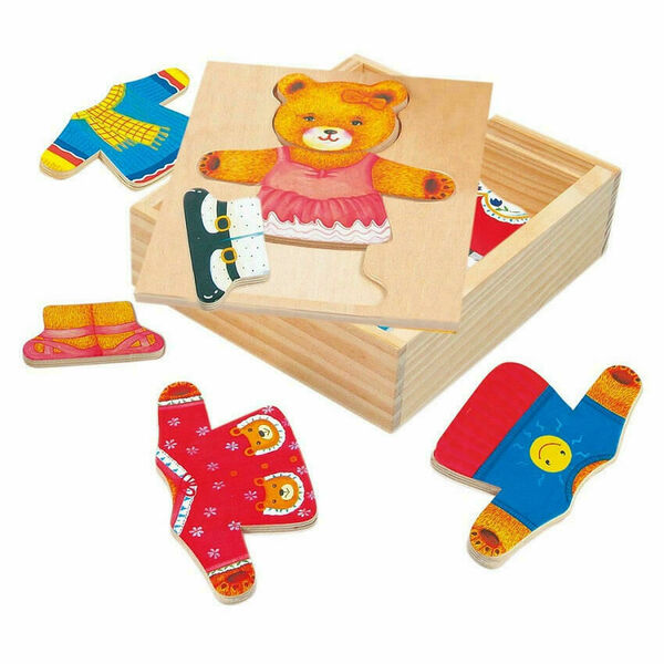 Bino  Puzzle-šatní skříň-medvědice porovnat ceny