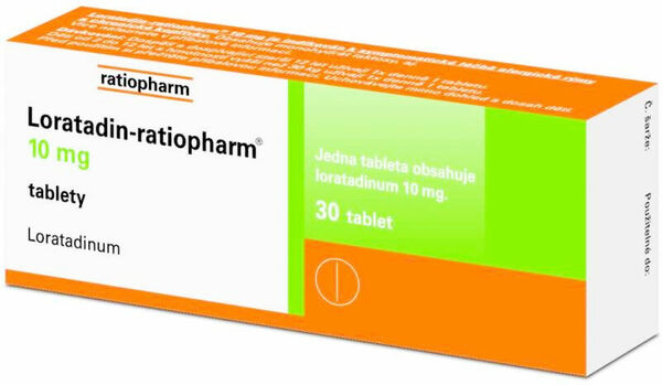 Loratadin-Ratiopharm 10mg 30 tablet porovnat ceny