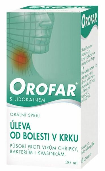 Orofar 2mg/1,5mg/ml orální sprej 30ml porovnat ceny