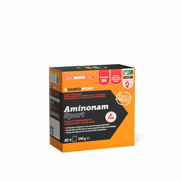 NAMEDSPORT AMINONAM SPORT, obohacená směs esenciálních aminokyselin, 240g, 30sáčků porovnat ceny