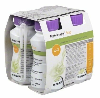B.Braun Nutricomp Soup zeleninová polévka perorální roztok 4x200ml porovnat ceny