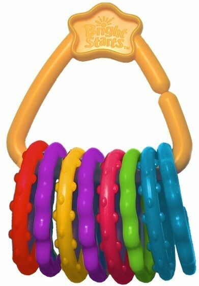 Bright Starts  Kousátko Fun Links™ C kroužky 8 ks, 3m+ porovnat ceny