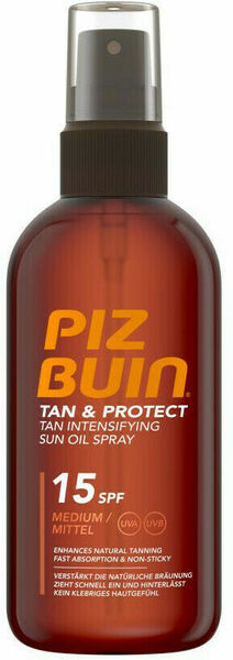 Piz Buin Tan & Protect Tan Intensifying Sun Oil Spray SPF15 150ml porovnat ceny