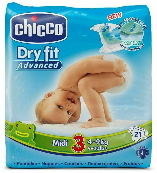 Plenky Chicco Midi 4-9kg, 21 ks porovnat ceny