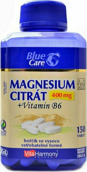VitaHarmony XXL Magnesium citrát 400mg + Vitamin B6 150tbl porovnat ceny