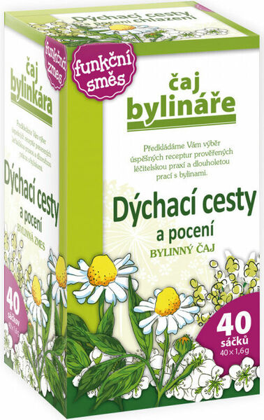 Čaj Bylináře Dýchací cesty (Při nachlazení) 40x1.6g porovnat ceny
