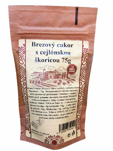 Najtelo  Skořicový březový cukr s cejlonský skořicí 75g porovnat ceny