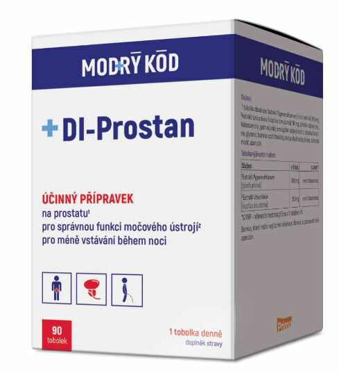 Modrý kód Di-prostan 90 tablet porovnání ceny