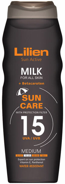 Lilien Sun active milk SPF 15 200ml porovnat ceny