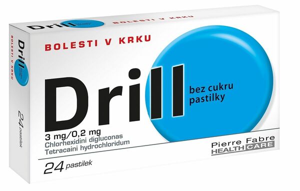 Drill Bez cukru 24 pastilek porovnat ceny