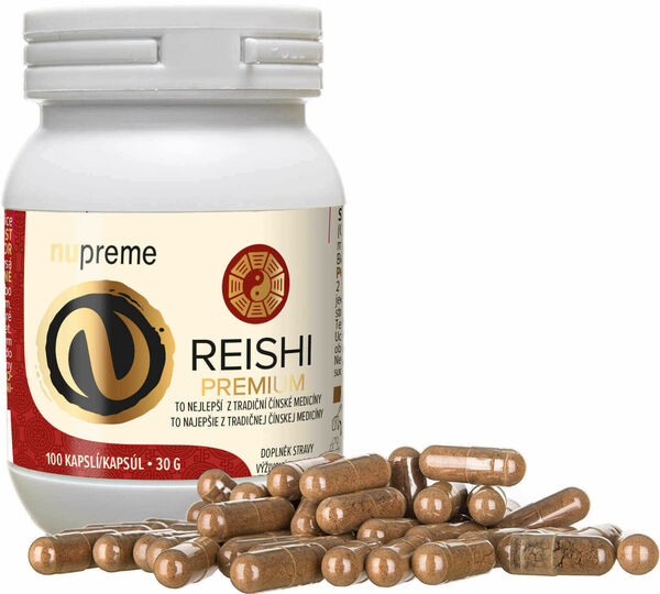 Nupreme Reishi extrakt 100 kapslí porovnat ceny