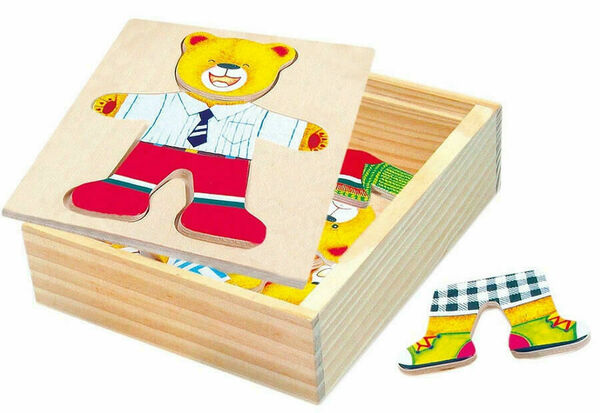 Bino  Puzzle-šatní skříň-medvídek porovnat ceny