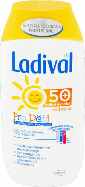 LADIVAL Gel pro děti se sklonem ke sluneční alergii SPF50+ 200ml porovnat ceny