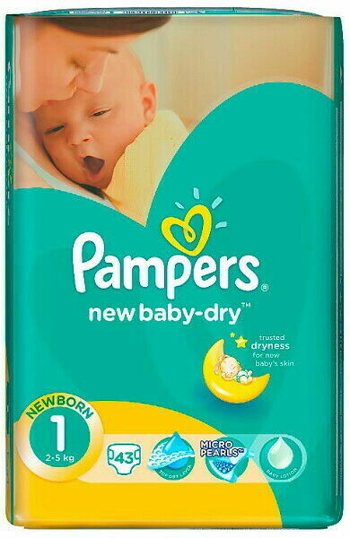 PAMPERS New Baby Newborn 2-5kg dětské pleny 43ks porovnat ceny