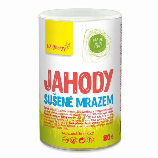 WOLFBERRY Jahody lyofilizované 80 g DÓZA porovnat ceny