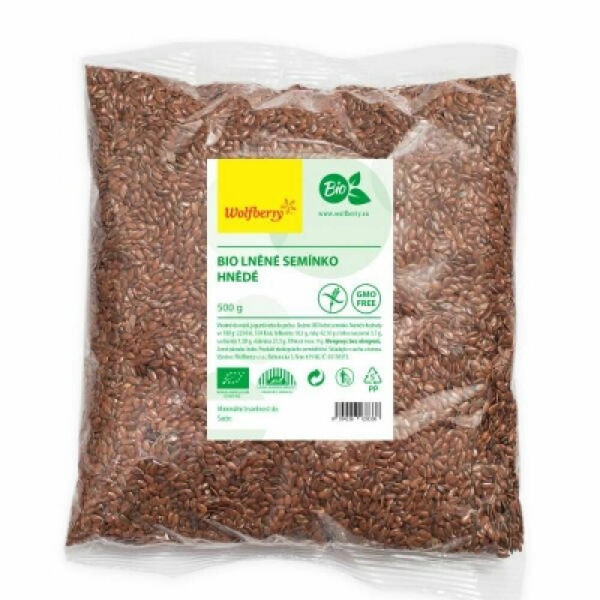 WOLFBERRY Lněné semínko hnědé BIO 500 g porovnat ceny