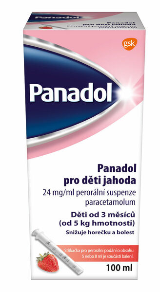 Panadol pro děti jahoda perorální suspenze 100ml porovnat ceny