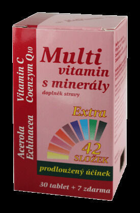 MedPharma Multivitamín s minerály+extra C 37 tablet porovnat ceny