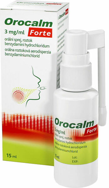 Orocalm Forte 3mg/ml orální sprej 1x15ml porovnat ceny