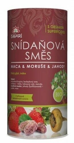 Iswari  BIO Snídaňová směs maca-moruše-jahoda 800g porovnat ceny
