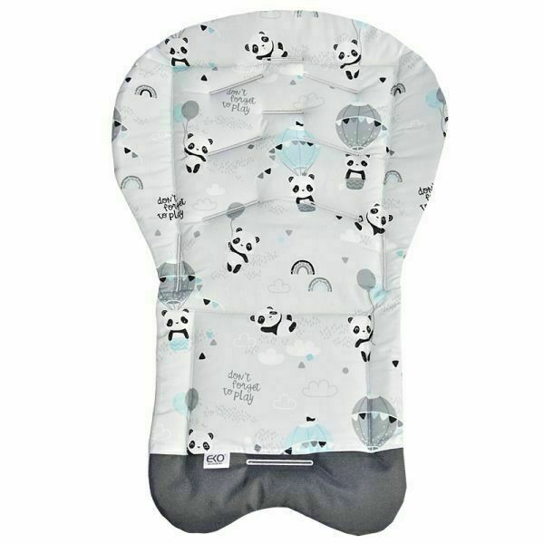Eko Vložka do kočárku bavlněná Panda Grey 70x48cm porovnat ceny