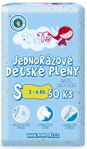 MonPeri Eco Comfort S 3–6 kg Eko Jednorázové dětské plenky 50ks porovnat ceny