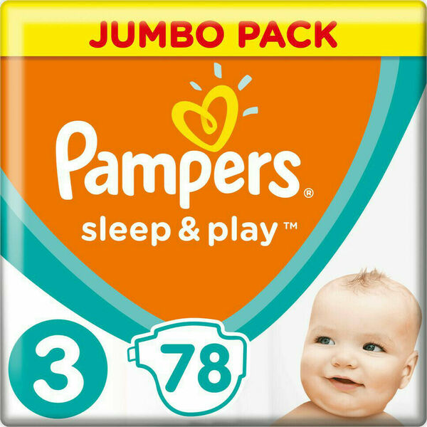 Pampers Sleep&Play Jumbo Pack S3 78ks porovnat ceny