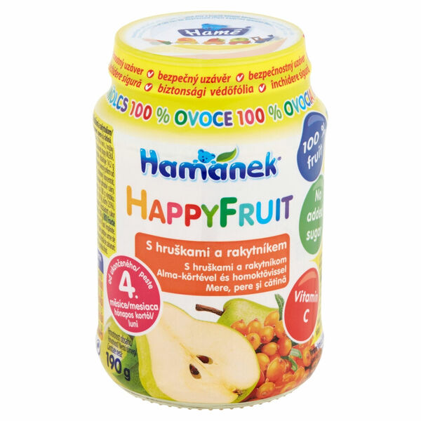 HAMÁNEK Happy Fruit S hruškami a rakytníkem 190 g porovnat ceny