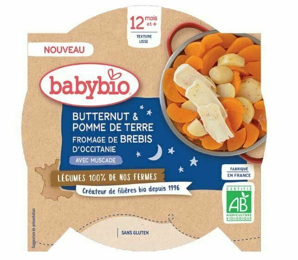 Babybio Brambory máslová dýně ovčí sýr 230g porovnat ceny