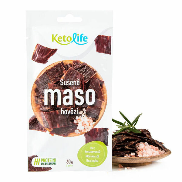 KETODIET Sušené maso hovězí 30 g porovnat ceny