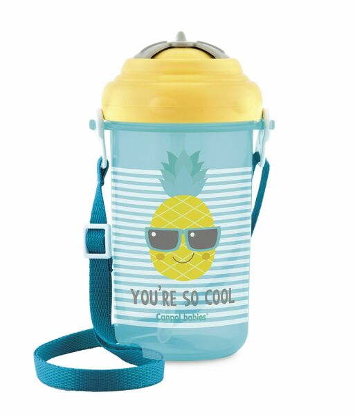 Canpol babies Cestovní sportovní láhev se slámkou a víčkem Ananas 400ml porovnat ceny