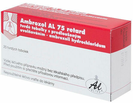 Ambroxol AL 75 Ret. tvrdá tobolka s prodlouženým uvolňováním 20x75mg porovnat ceny