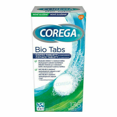 Corega čistící tablety 136ks porovnat ceny