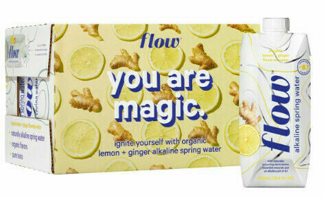 FLOW - Organic Alkaline Spring Water Lemon Ginger 12 x 500ml porovnat ceny