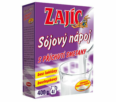 Sójový nápoj Zajíc s příchutí smetany, 400g porovnat ceny