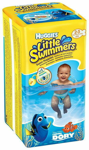 Huggies  Plenky do vody Little Swimmers pro novorozence a kojence s váhou 3-8 kg 12ks porovnat ceny