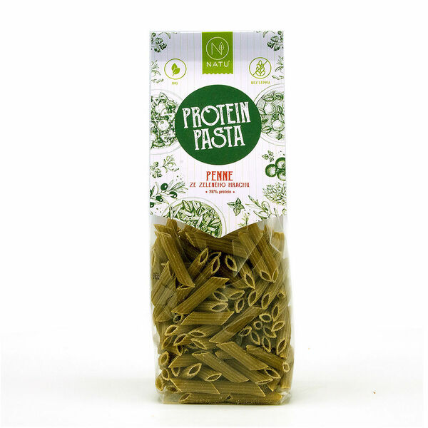 NATU Protein Pasta Penne ze zeleného hrachu BIO 250 g porovnat ceny